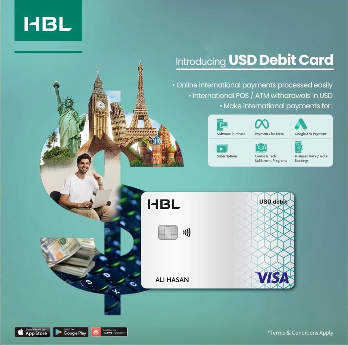 HBL Introduces USD Debit Card, Empowering Pakistan's Freelancer Community
