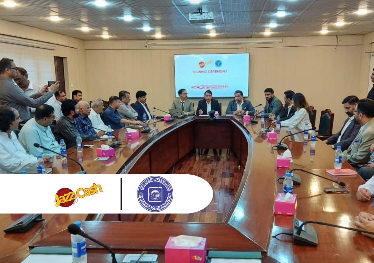 JazzCash Partners with Karachi Water &amp; Sewerage Corporation (KWSC) to Simplify Bill Payments and Contribute to a Cleaner Karachi