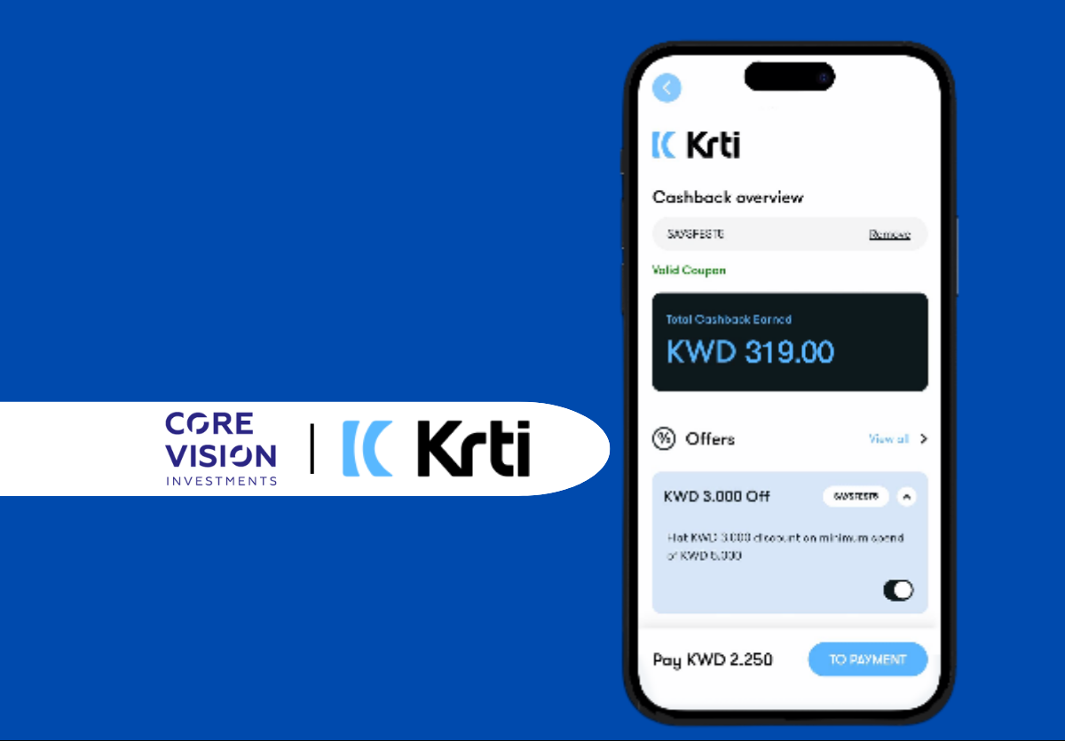Saudi Core Vision Investment Closes $1.5 Million Round with Kuwait-based Krti in Silicon Valley