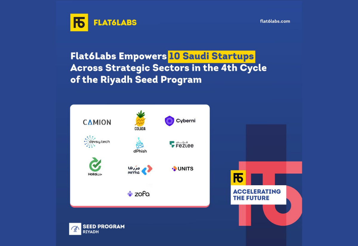 Flat6Labs invests in 10 Saudi Startups in the 4th cycle of the Riyadh Seed Programme