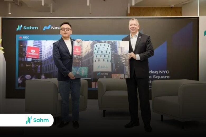 Sahm Capital becomes the first CMA-licensed financial company to collaborate with Nasdaq Data, featured on Times Square