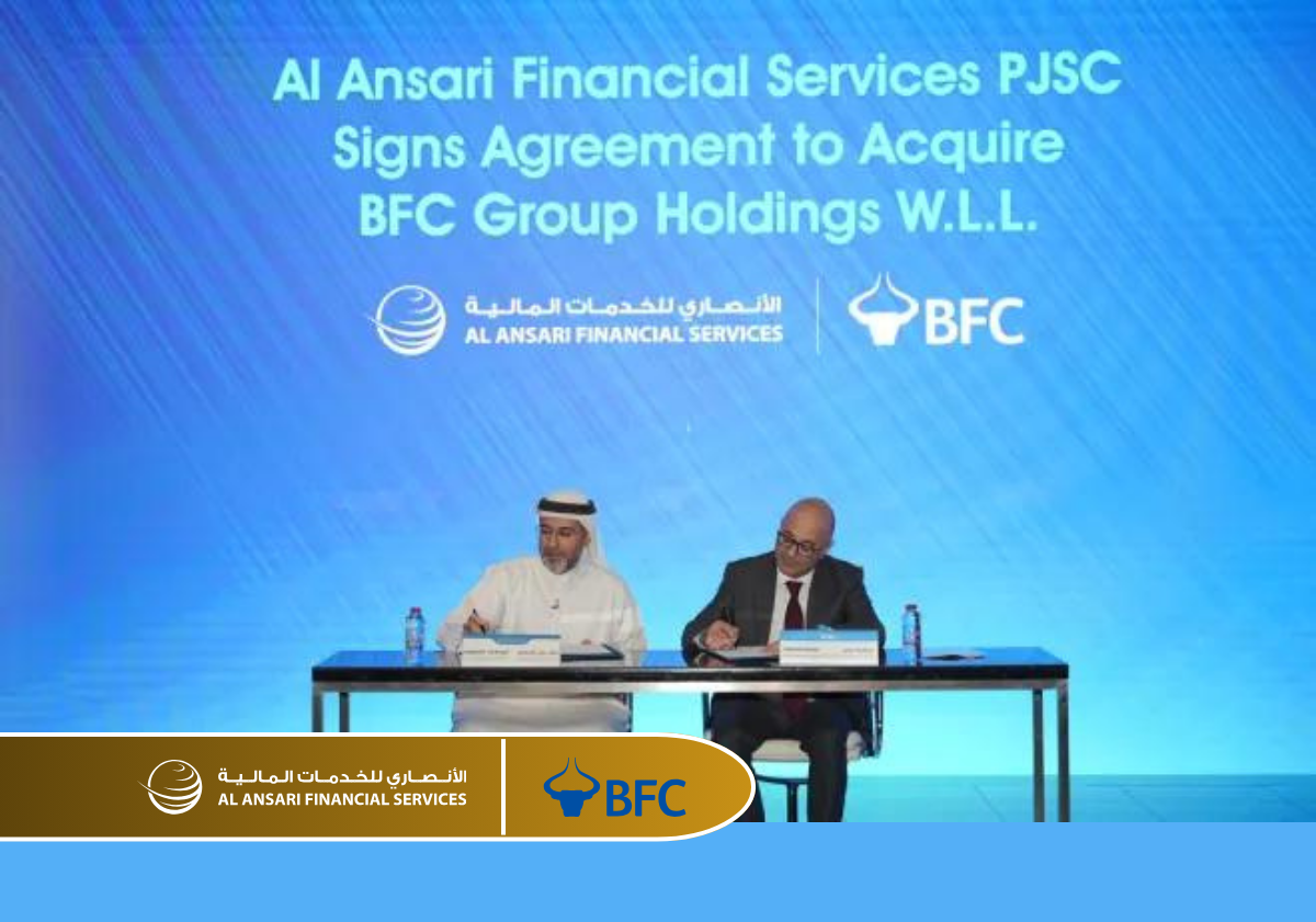 Al Ansari Financial Services PJSC Signs Agreement to Acquire BFC Group Holdings