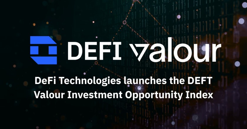 DeFi Technologies launches the DEFT Valour Investment Opportunity Index